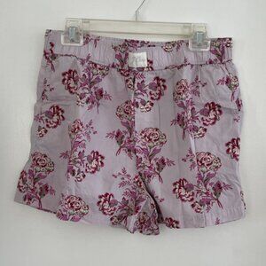 Floral JCrew cotton shorts